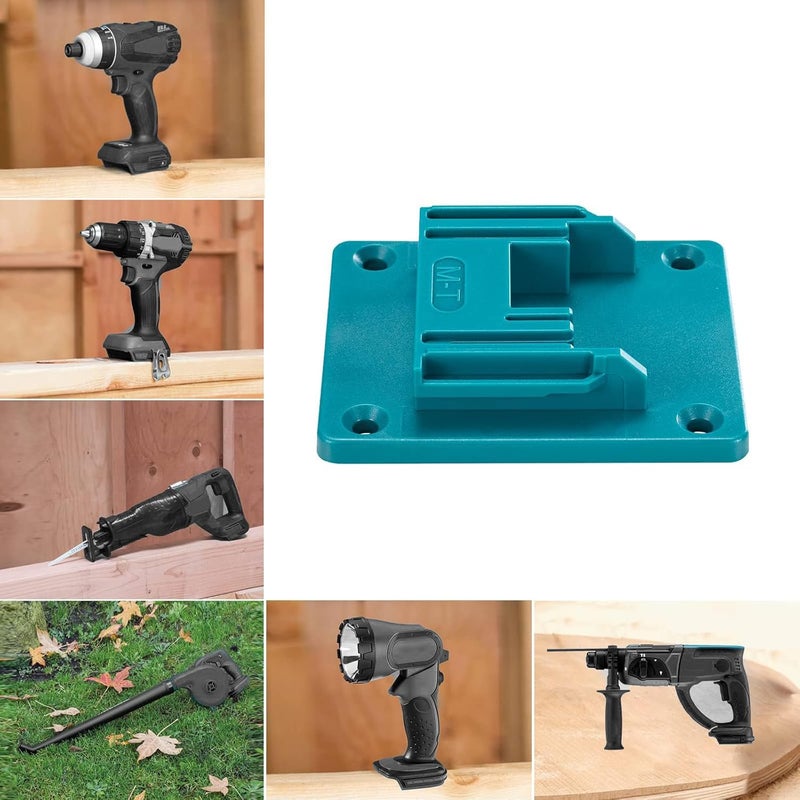 Crivnhar Tool Drill Mount Holder Compatible for Makita 18V Li-ion Drills, Heavy Duty ABS Tools Wall Dock Hanger for Garage, Workshop, Work Truck, 40 Screws, 10 Packs (No Tool) - Image 4